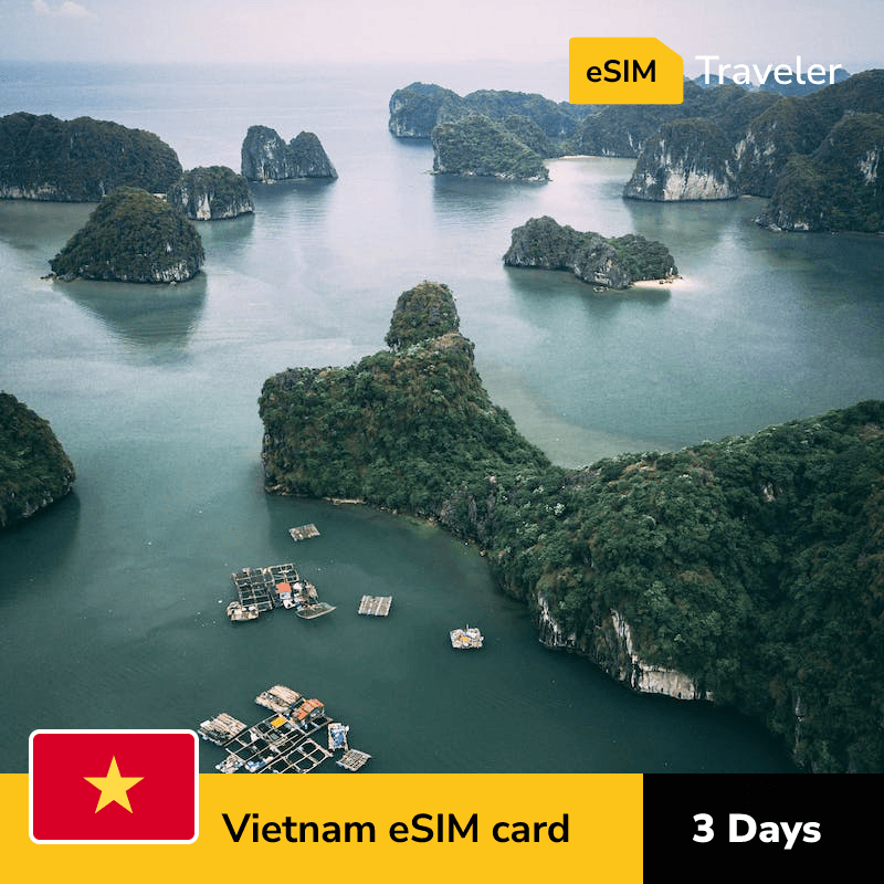 🇻🇳 Vietnam eSIM card for travel - 3Days | 1-30GB Data Plans-eSIM Traveler